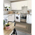 Liana Washable Modern Geometric Neutral Easy-Jute Colorful Indoor/Outdoor Rug Easy Jute Area Rug Lahome