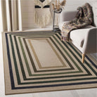 Liana Washable Modern Geometric Neutral Easy-Jute Colorful Indoor/Outdoor Rug Easy Jute Area Rug Lahome 5' x 7'