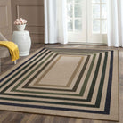 Liana Washable Modern Geometric Neutral Easy-Jute Colorful Indoor/Outdoor Rug Easy Jute Area Rug Lahome