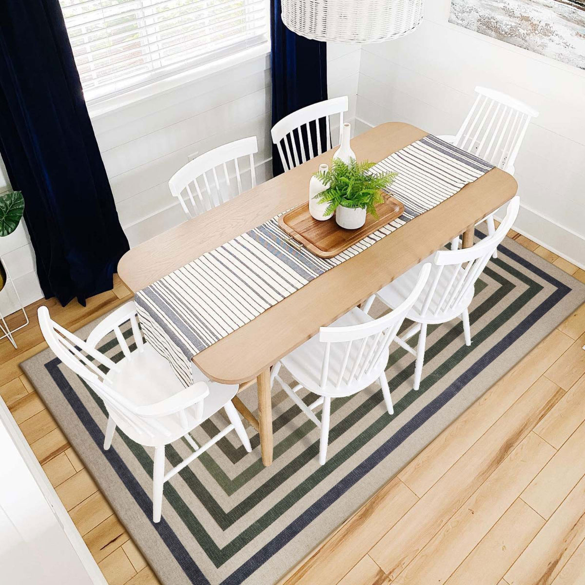 Liana Washable Modern Geometric Neutral Easy-Jute Colorful Indoor/Outdoor Rug Easy Jute Area Rug Lahome