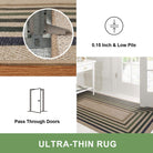 Liana Washable Modern Geometric Neutral Easy-Jute Colorful Indoor/Outdoor Rug Easy Jute Area Rug Lahome