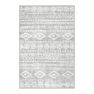 Varena Washable Modern Rustic Farmhouse Moroccan Tribal Grey/White Rug Area Rugs Lahome