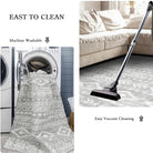 Modern Rustic Farmhouse Moroccan Tribal Style Rug