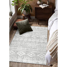 Modern Rustic Farmhouse Moroccan Tribal Style Rug
