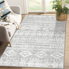 Modern Rustic Farmhouse Moroccan Tribal Style Rug