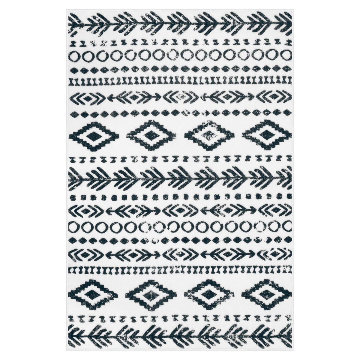 Modern Rustic Farmhouse Moroccan Tribal Style Rug