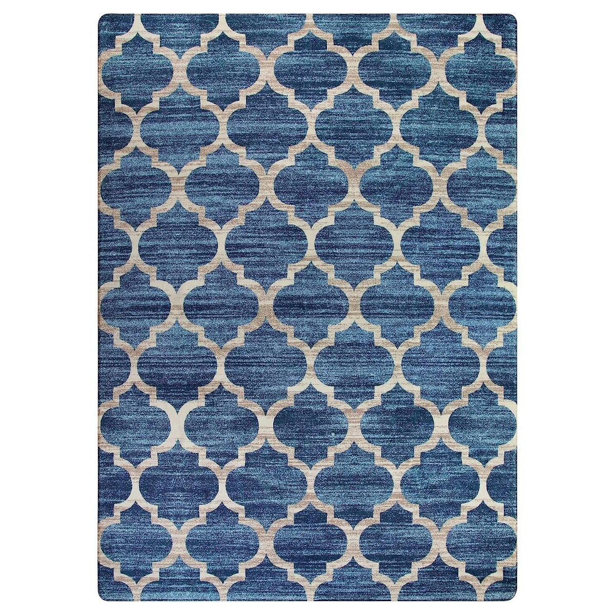 Meline Washable Classic Moroccan Trellis Fathom Blue Rug Clearance Rugs Lahome