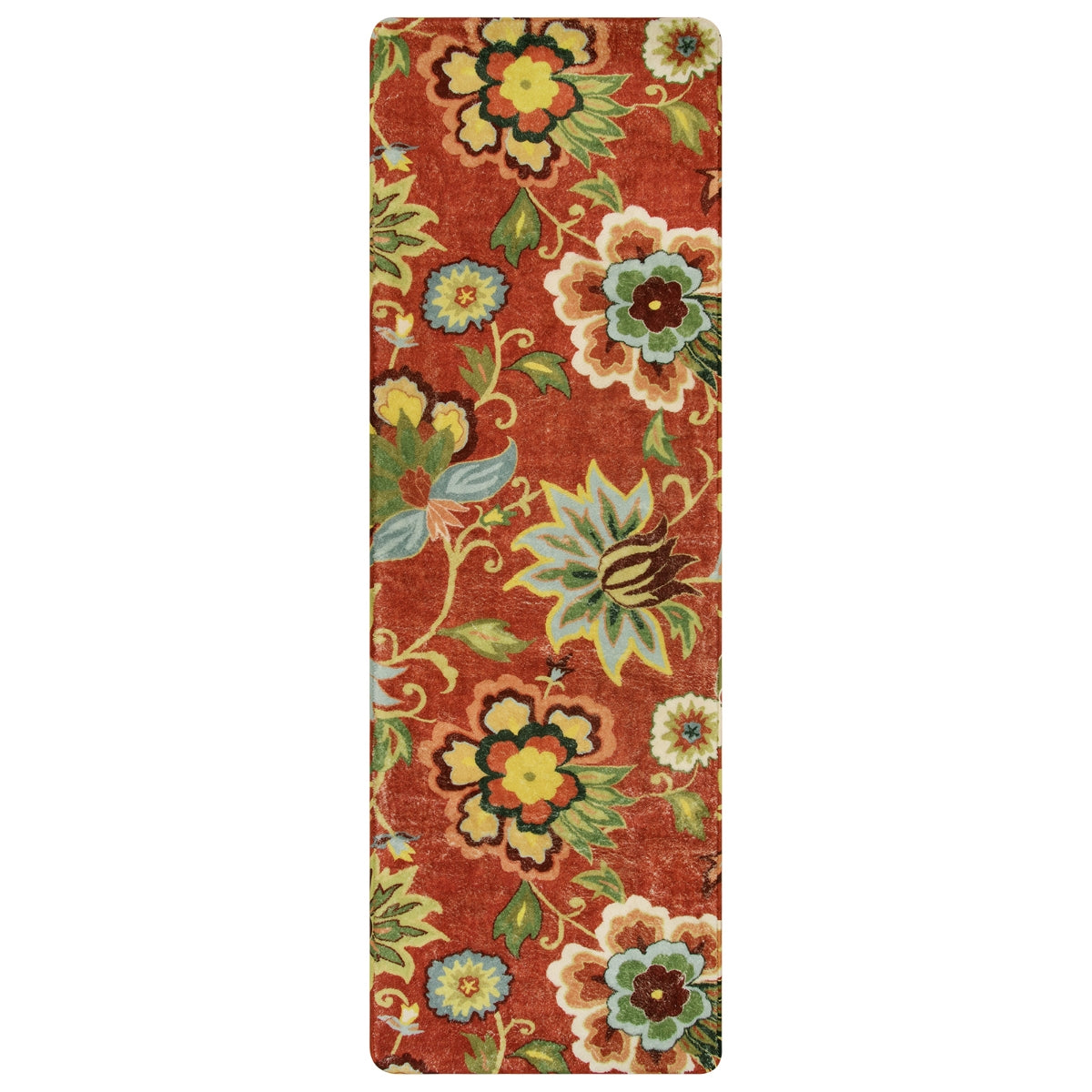 Cloris Paisley Modern Vintage Floral Red/Multi Area Rug
