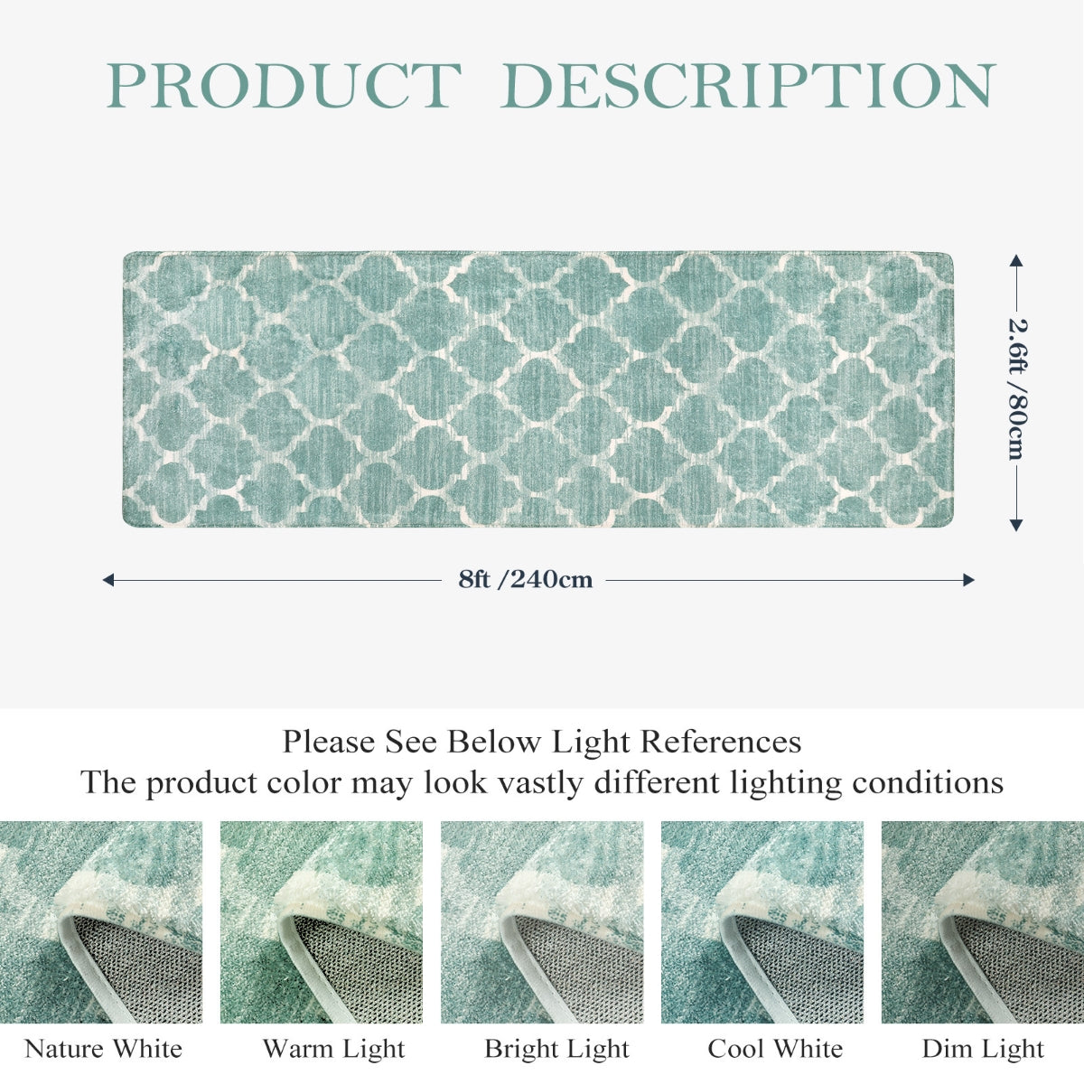 Clearance Meline Washable Classic Moroccan Trellis Sage Green Rug Clearance Rugs Lahome