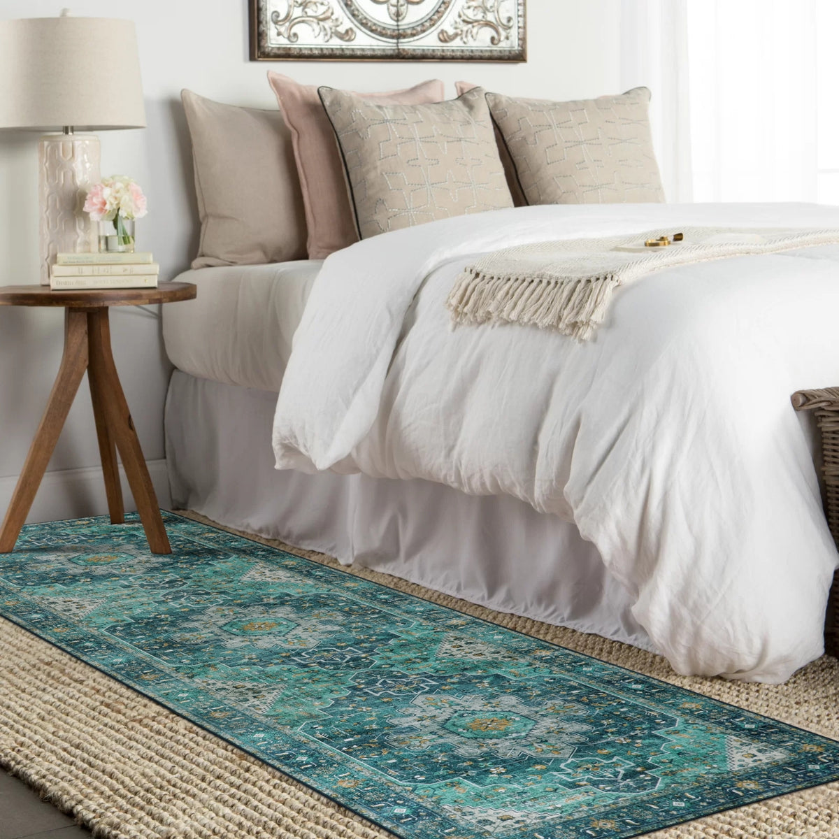 Ultra-Thin Washable Vintage Area Rug