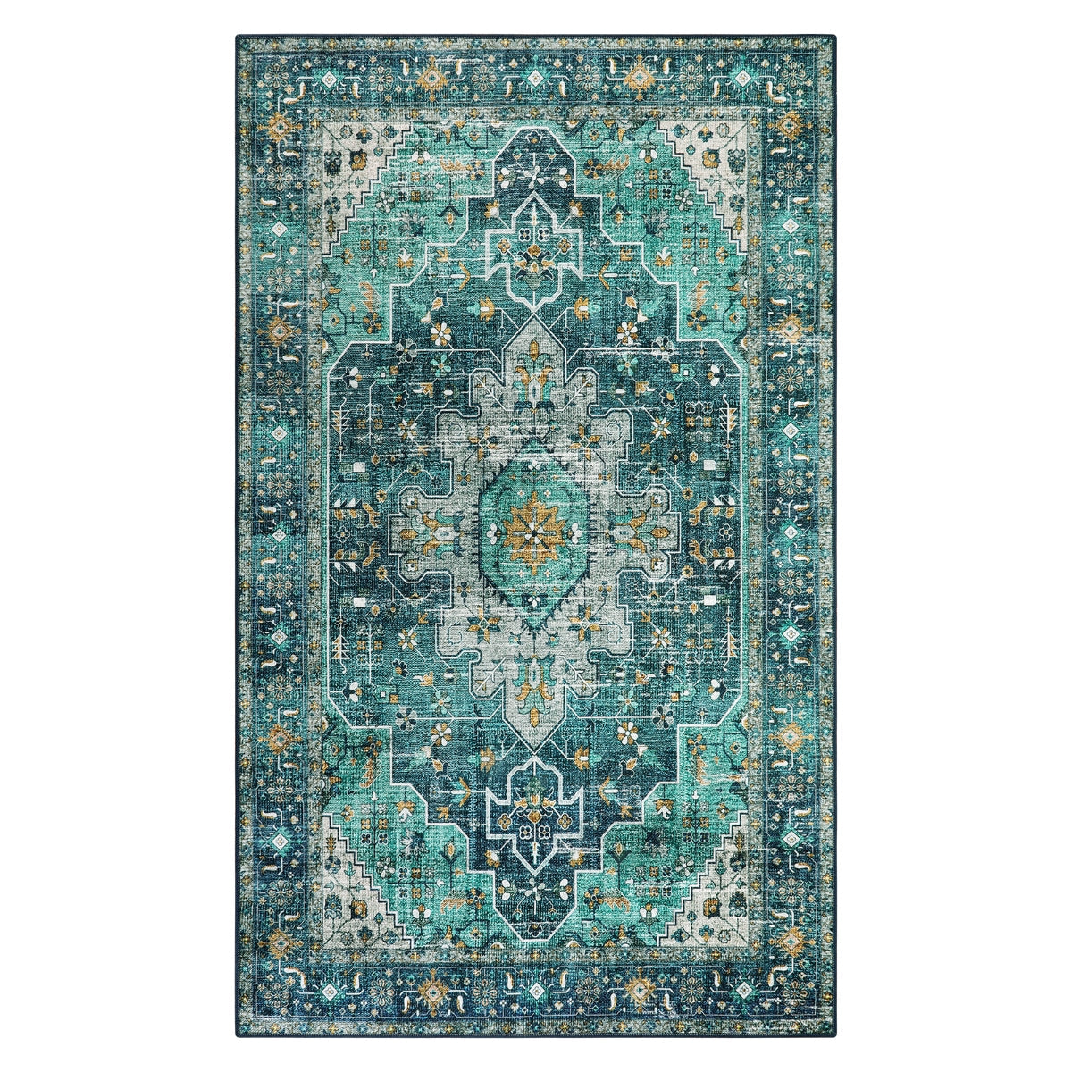 Ultra-Thin Washable Vintage Area Rug