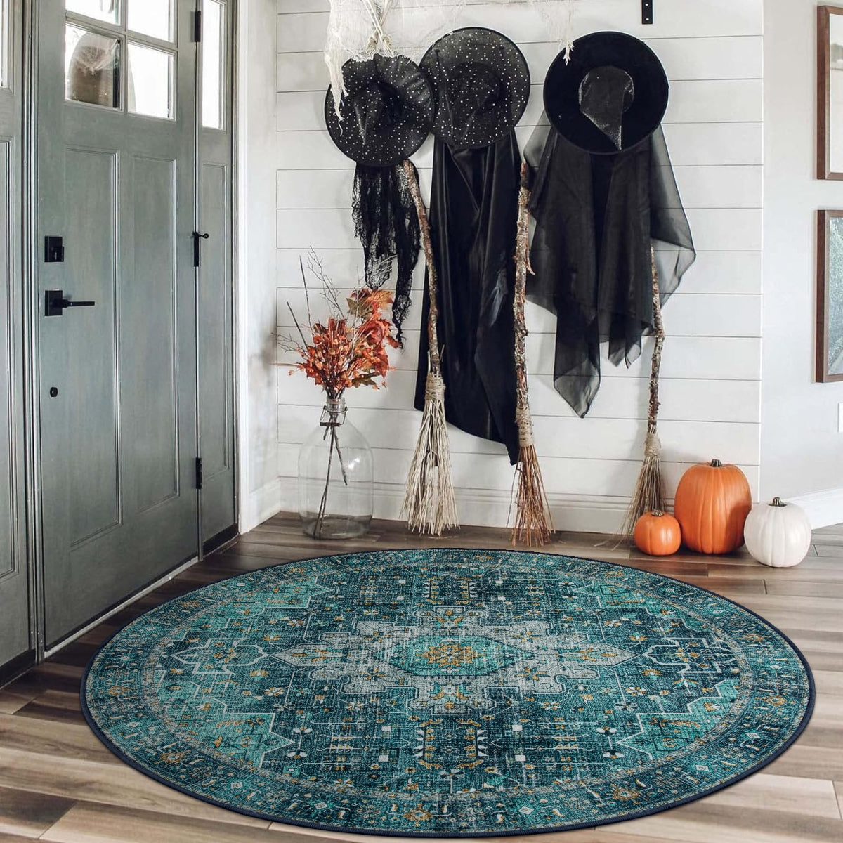 Ultra-Thin Washable Vintage Area Rug