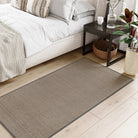 Noe Washable Neutral Farmhouse Kitchen Grey Rug & Runner Area Rugs Lahome 2' x 5'