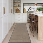 Noe Washable Neutral Farmhouse Kitchen Grey Rug & Runner Area Rugs Lahome