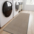 Noe Washable Neutral Farmhouse Kitchen Grey Rug & Runner Area Rugs Lahome