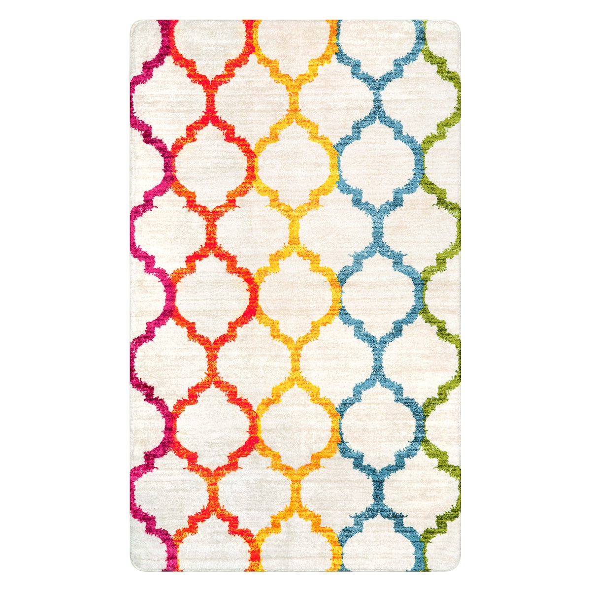 Washable Small Modern Classic Moroccan Trellis Rug Lahome