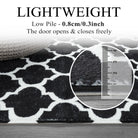 Clearance Meline Washable Classic Moroccan Trellis Black Rug Clearance Rugs Lahome