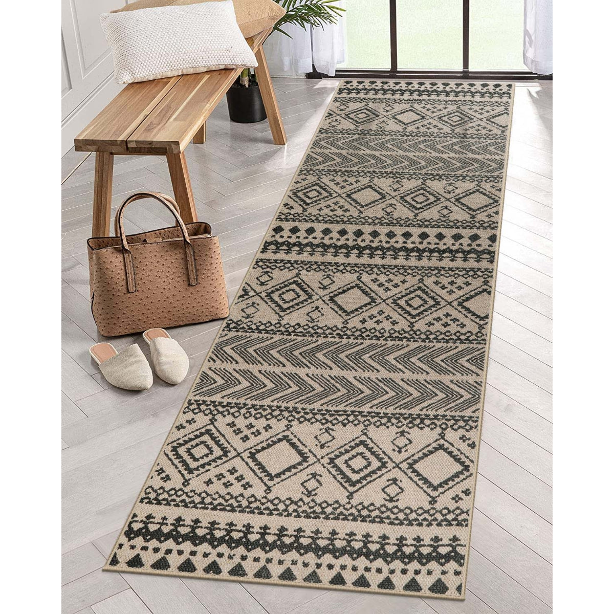 Timeless Washable Boho Easy Jute Indoor/Outdoor Rug Easy Jute Area Rug Lahome