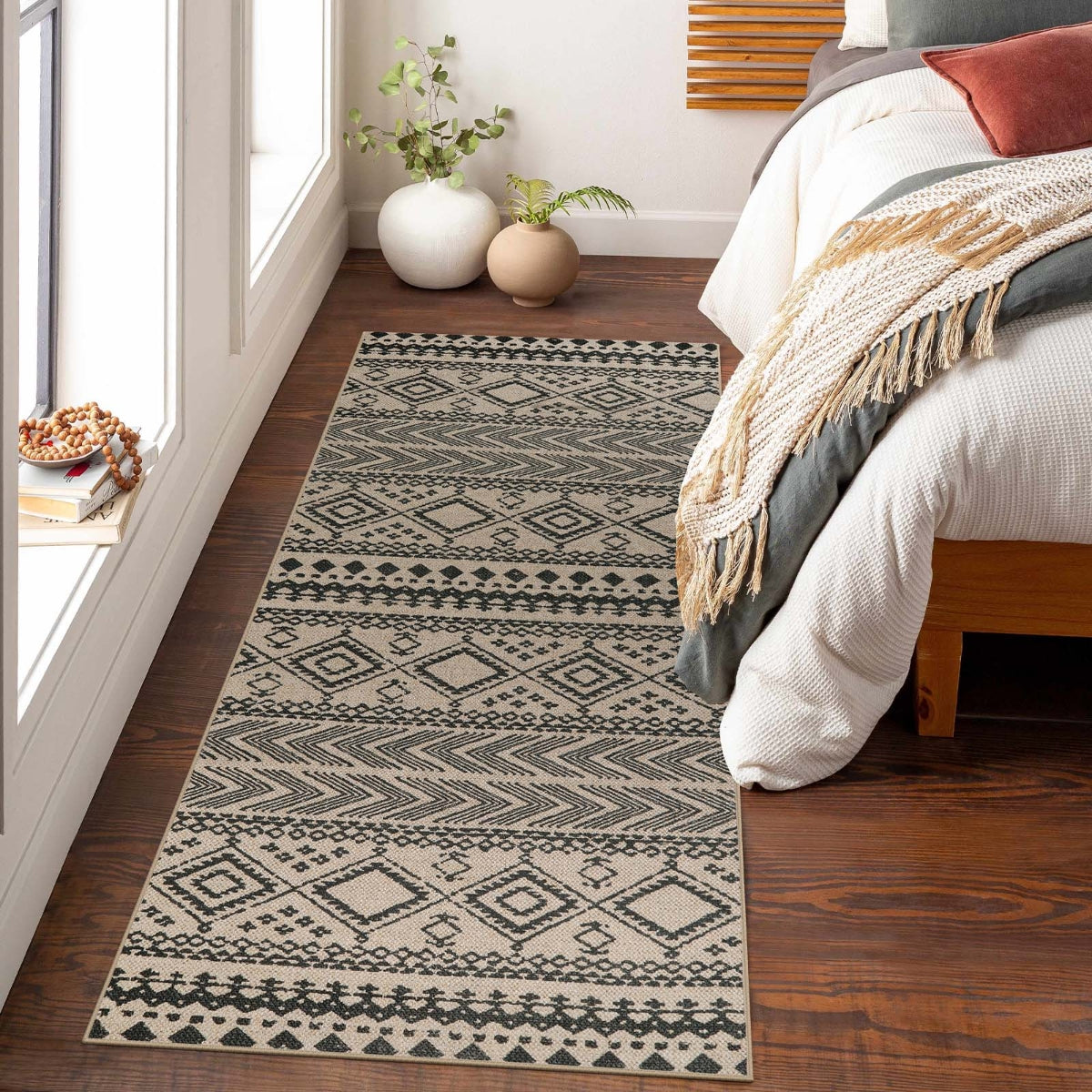 Timeless Washable Boho Easy Jute Indoor/Outdoor Rug Easy Jute Area Rug Lahome