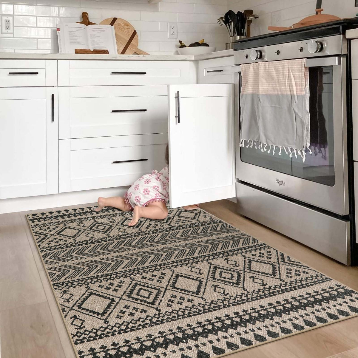 Timeless Washable Boho Easy Jute Indoor/Outdoor Rug Easy Jute Area Rug Lahome