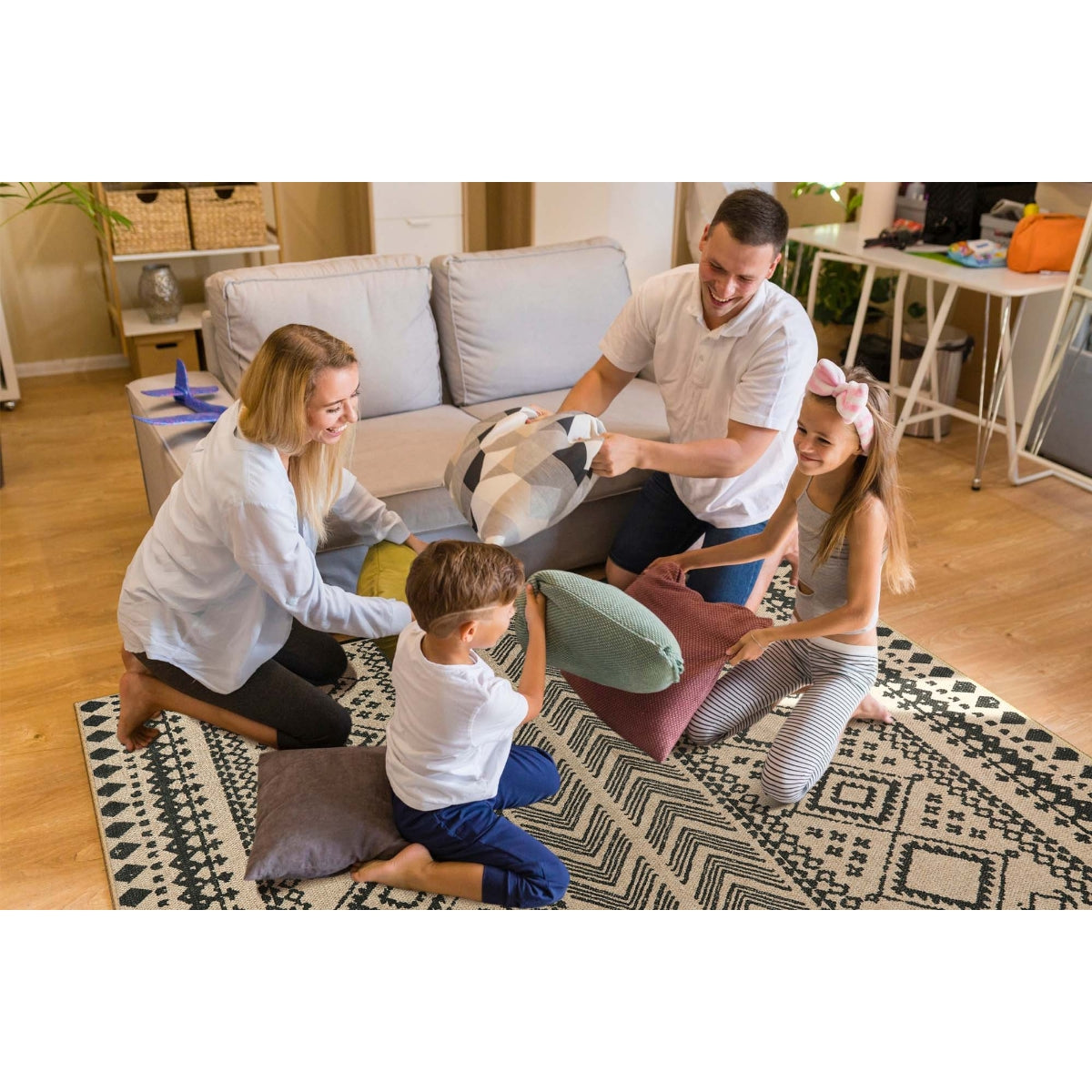 washable jute rug