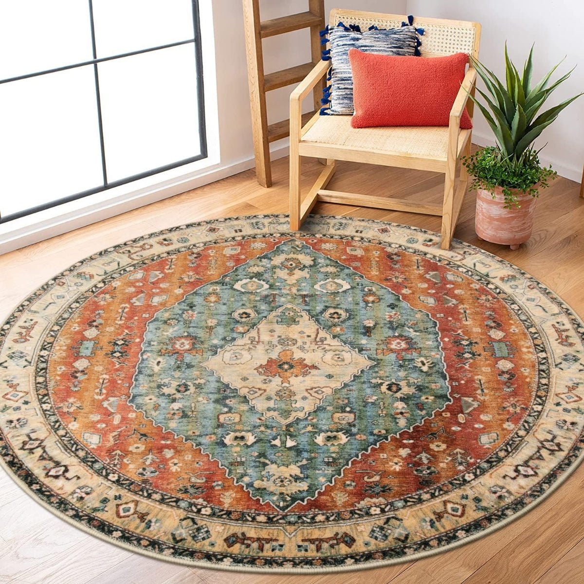 Lahome Boho Tribal Area Rug