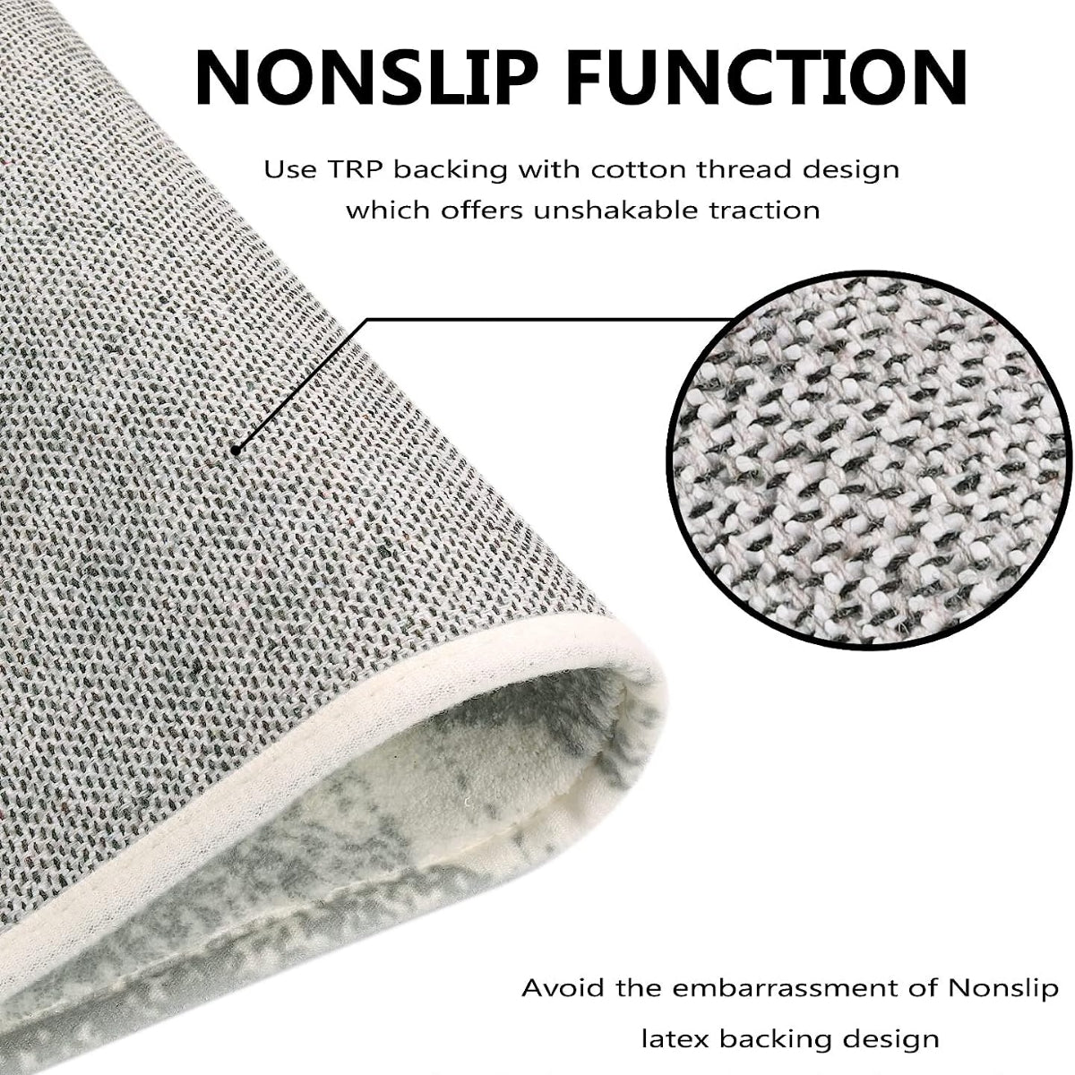 Meline Washable Classic Moroccan Trellis Light Grey Rug Area Rugs Lahome