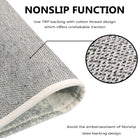 Meline Washable Classic Moroccan Trellis Light Grey Rug Area Rugs Lahome