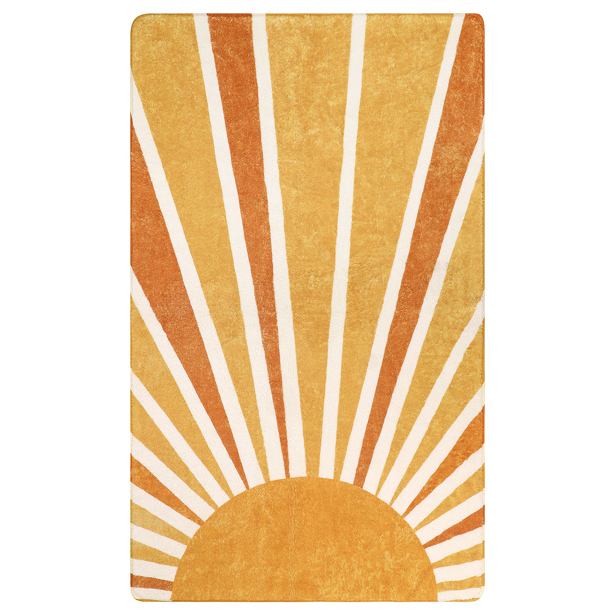 Elora Washable Boho Rainbow Sunshine Orange Round Rug Area Rugs Lahome