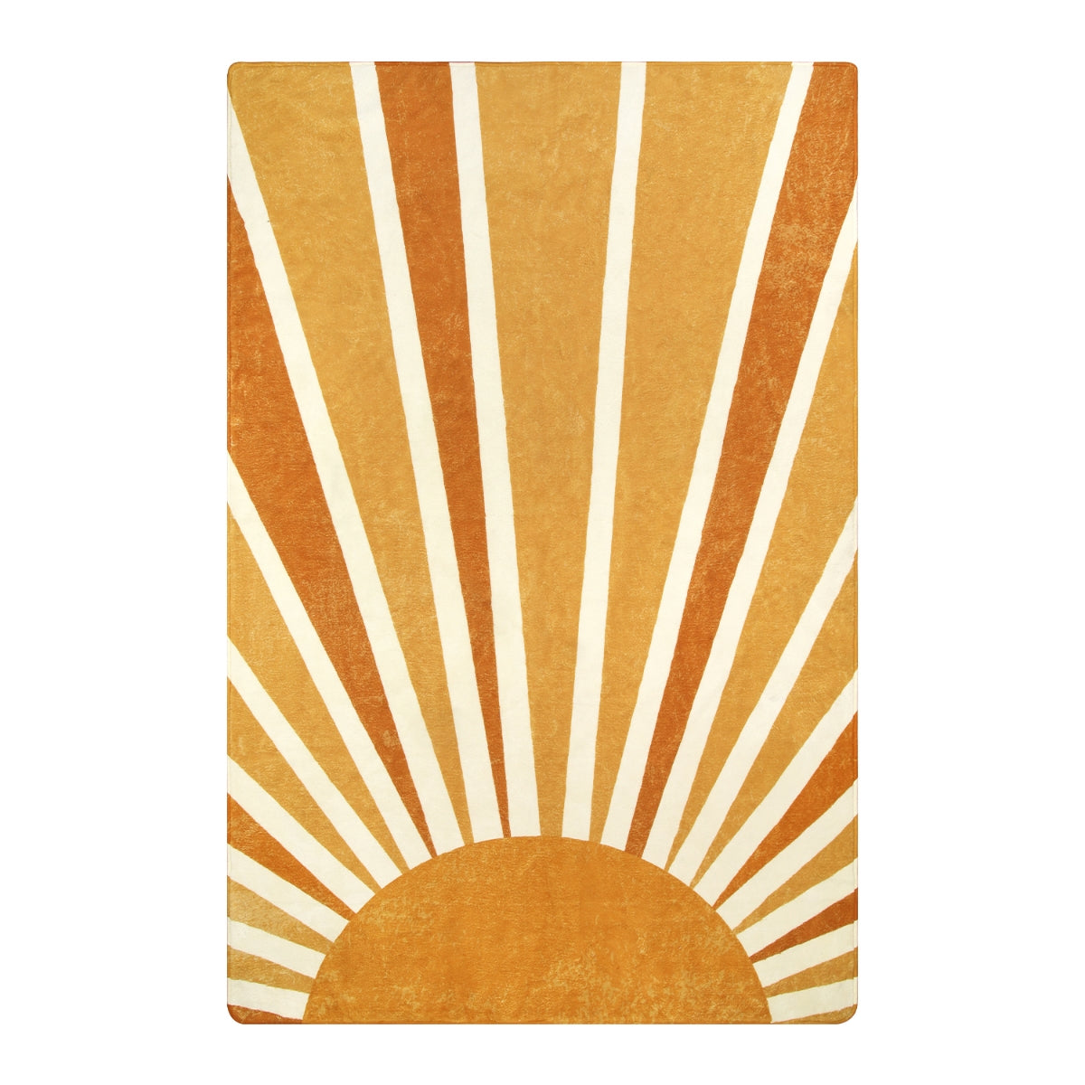 Elora Washable Boho Rainbow Sunshine Orange Round Rug Area Rugs Lahome
