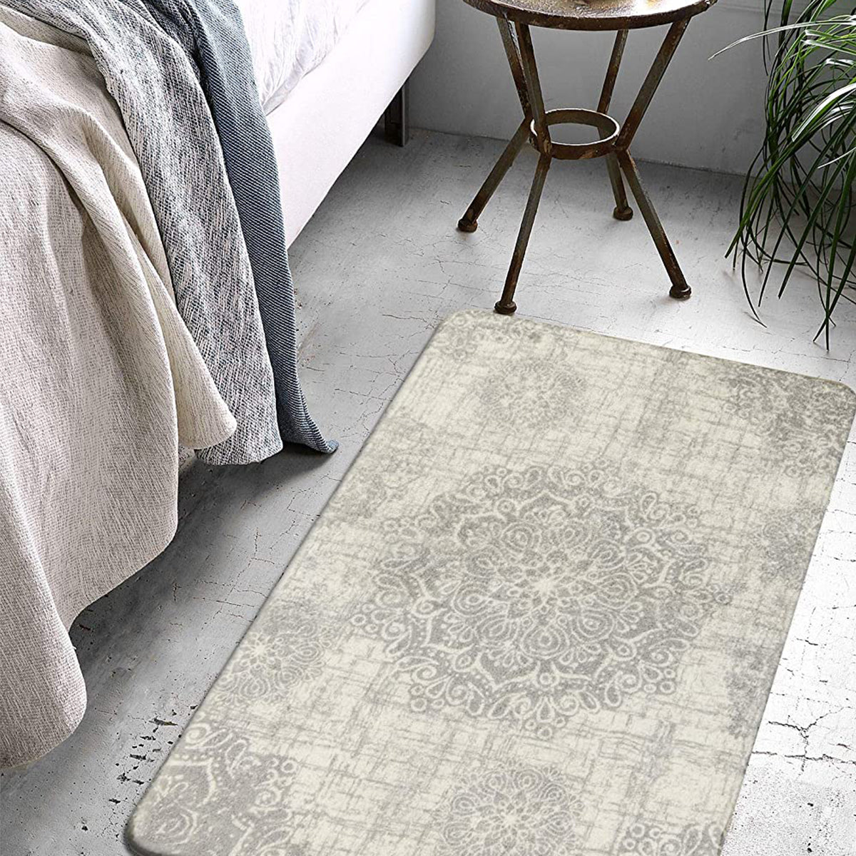 Oriane Washable Vintage Medallion Rug Area Rugs Lahome