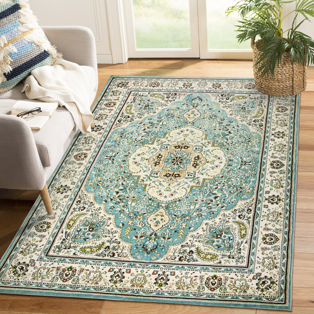 Light_Blue_Floral_Style_Rug