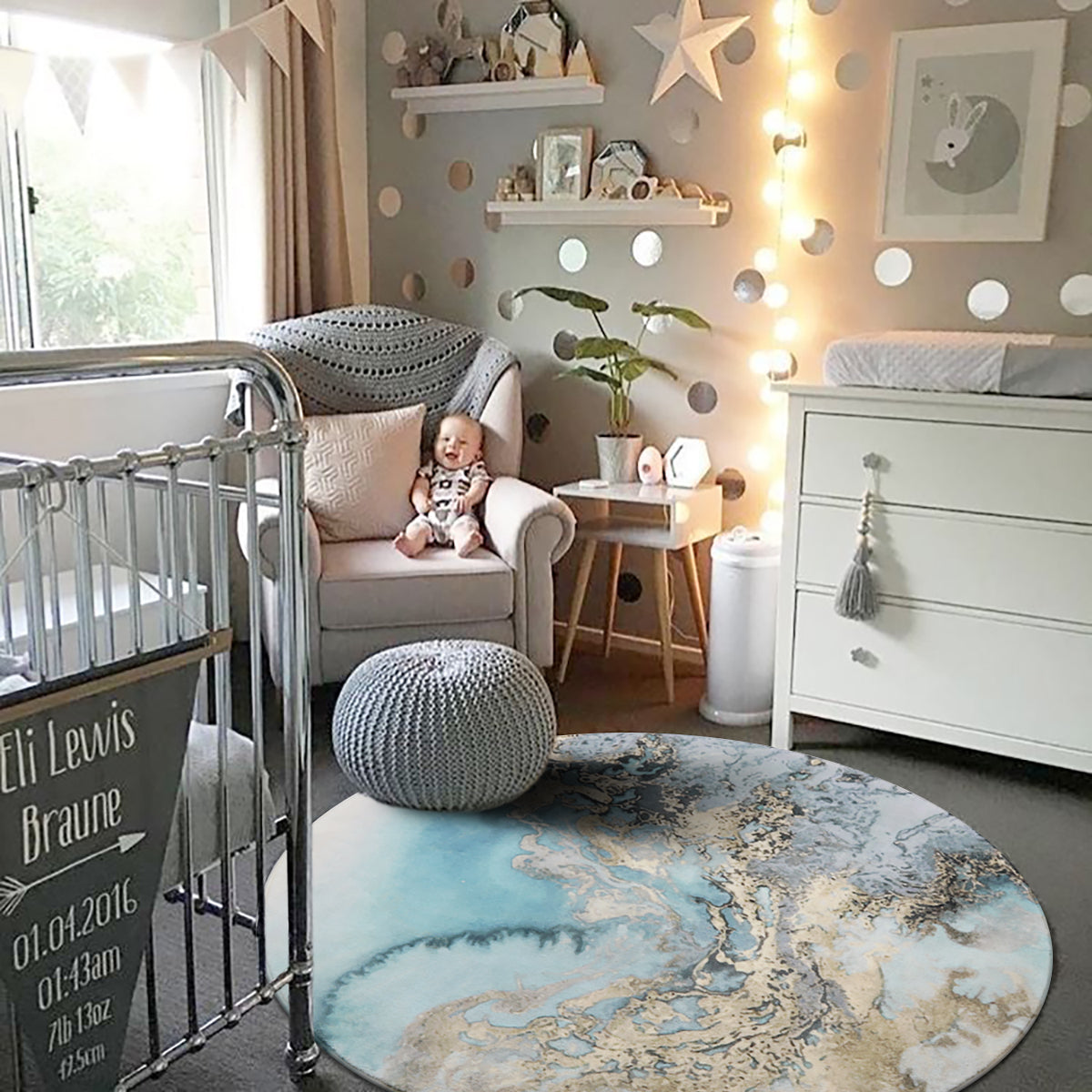 Lahome Ocean Wave Area Rug