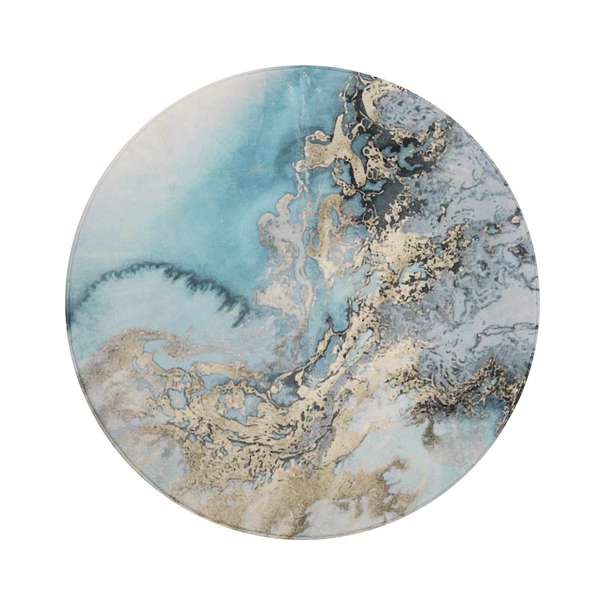 Deniz Washable Marble Ocean Wave Rug Area Rugs Lahome
