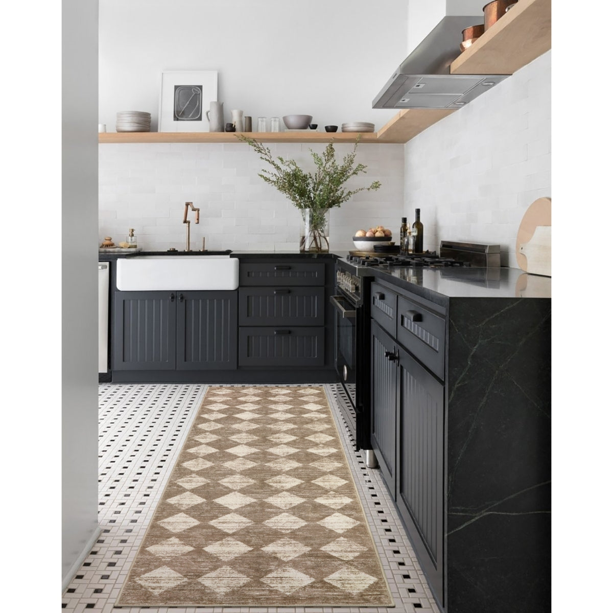 Soft Modern Geometric Area Rug