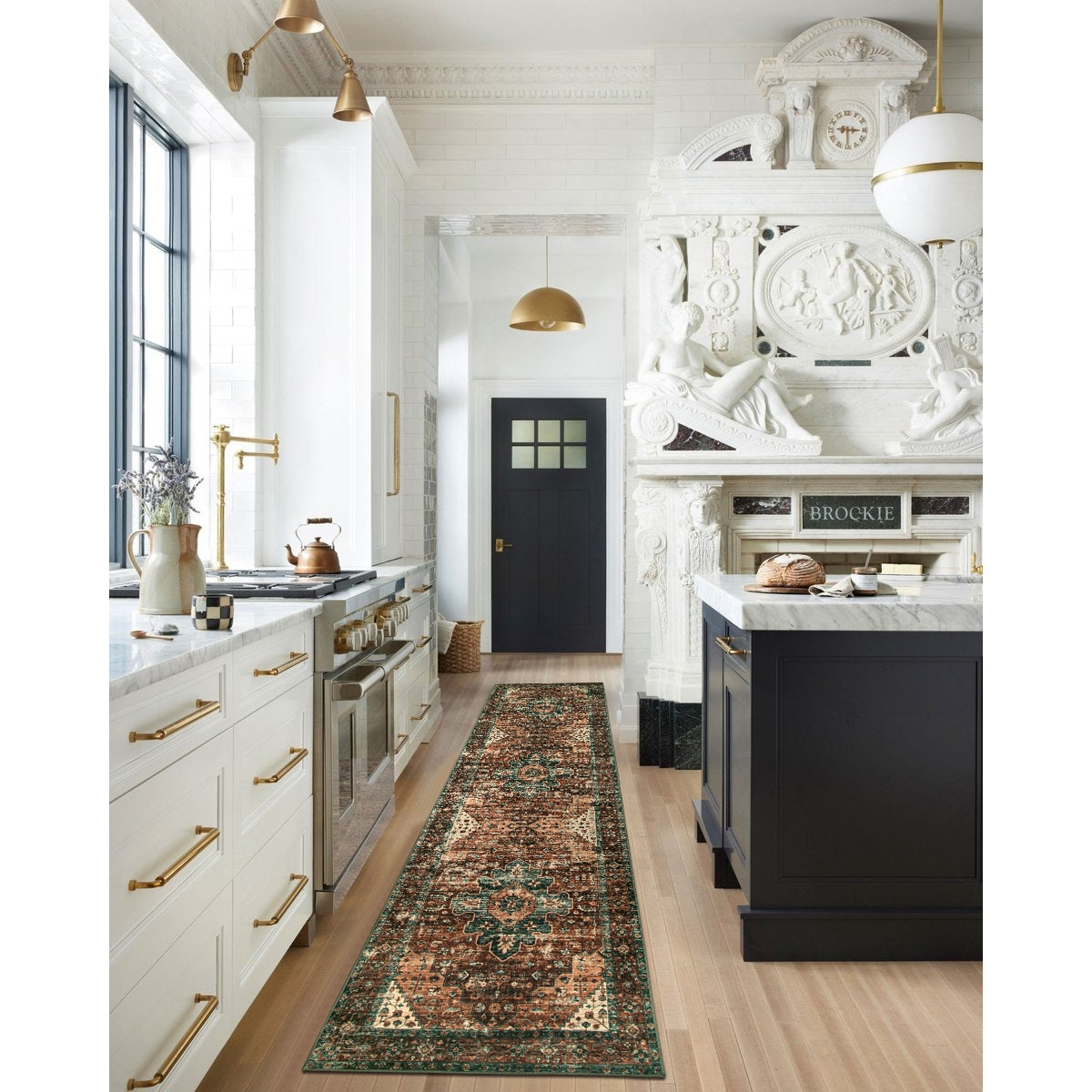 Ultra-Thin Washable Vintage Area Rug