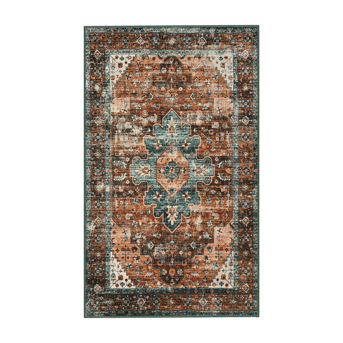 Ultra-Thin Washable Vintage Area Rug