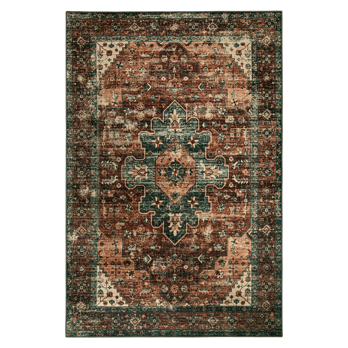 Ultra-Thin Washable Vintage Area Rug