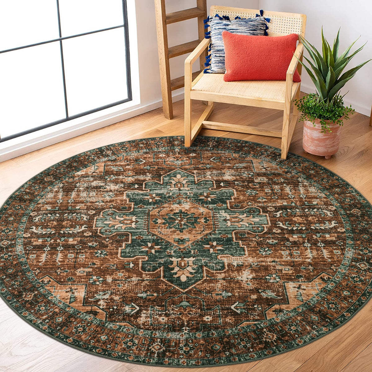Ultra-Thin Washable Vintage Area Rug