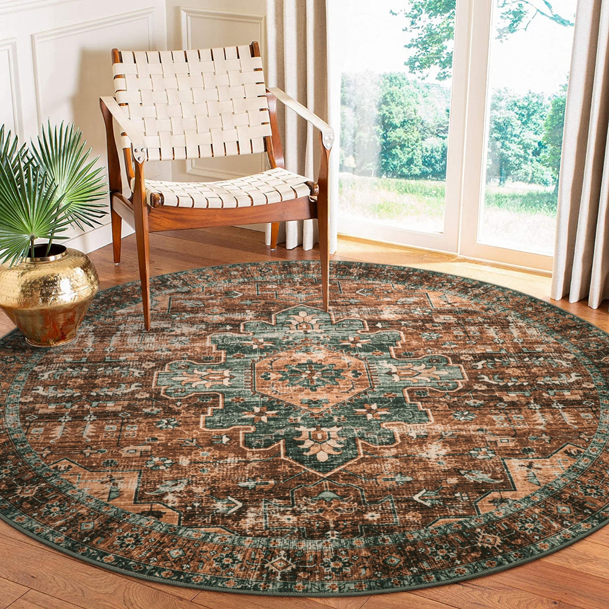 Ultra-Thin Washable Vintage Area Rug