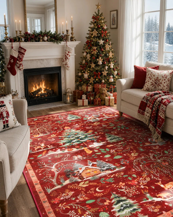How to Decorate a Living Room for Christmas: Layout, Rugs & More