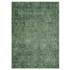 Velora Washable Vintage Dark Green Rug Area Rugs Lahome