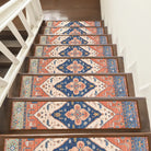Dorie Washable Vintage Medallion Rust Red Stair Treads Rug Rugs Lahome