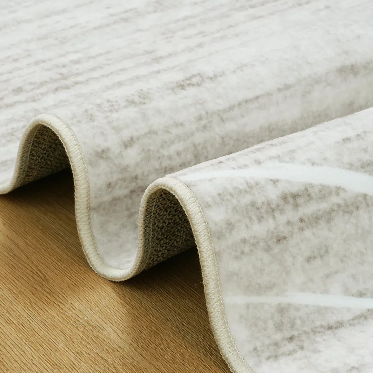 Ondel Washable Abstract Terrain Beige Rug Area Rugs Lahome