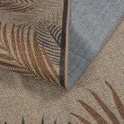 Liva Washable Tropical Palm Easy Jute Beige Indoor/Outdoor Rug Area Rugs Lahome