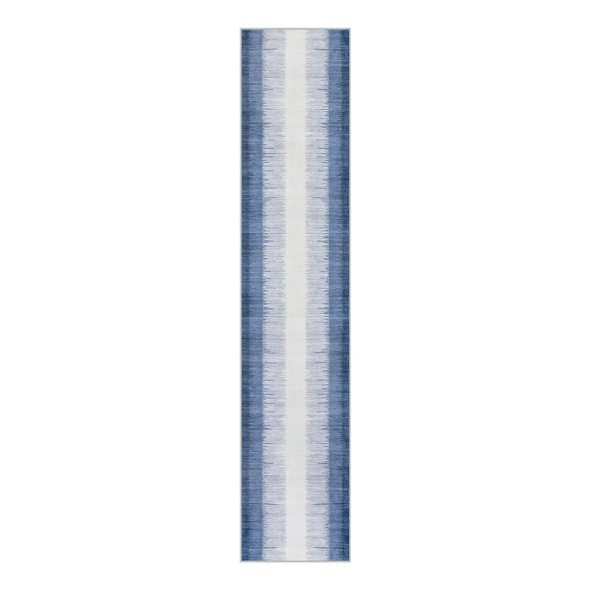 Lahome Juliette Modern Gradient Striped Blue Runner Rug
