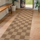 Colette Washable Checkered Easy Jute Khaki Indoor/Outdoor Rug Easy Jute Area Rug Lahome
