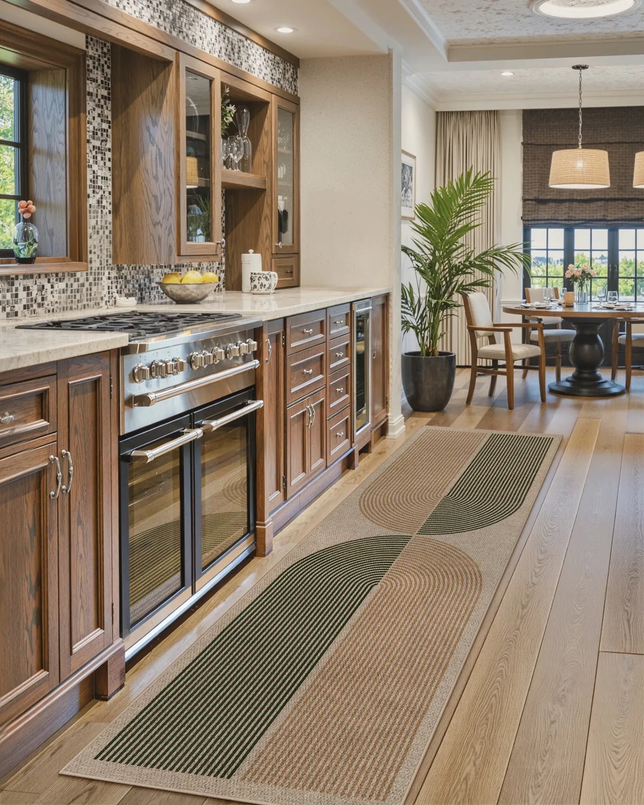 Enfys Washable Modern Rainbow Easy Jute Natural/Beige Indoor/Outdoor Rug Clearance Rugs Lahome 2'5" x 8'