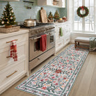 Sylvie Christmas Washable Boho Modern Parisian Garden Floral Ivory Rug Area Rugs Lahome