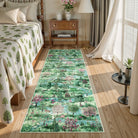 Vernay Washable Forest Woodland Green Rug Area Rugs Lahome